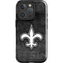 NFL New Orleans Saints Black & White iPhone 16 Pro Max Impact Case